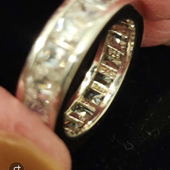 Freida Rothman Sterling Silver With Cubic Zirconia Band/Ring FAS 925 Size 6 - Picture 5 of 5
